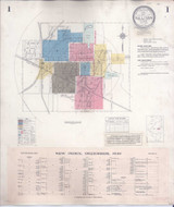 Sullivan Illinois 1940 - Fire Insurance Index - Old Map Reprint