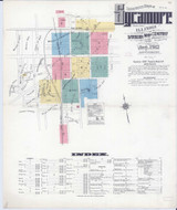 Sycamore Illinois 1912 - Fire Insurance Index - Old Map Reprint