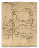 Cape Cod & Islands 1813 Lambert - Old Map Custom Print