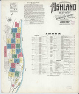 Ashland Kentucky 1907 - Fire Insurance Index - Old Map Reprint