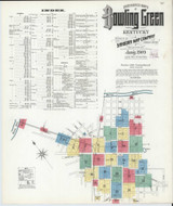 Bowling Green Kentucky 1909 - Fire Insurance Index - Old Map Reprint