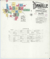 Danville Kentucky 1908 - Fire Insurance Index - Old Map Reprint