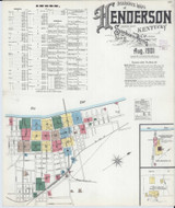 Henderson Kentucky 1901 - Fire Insurance Index - Old Map Reprint