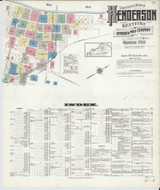 Henderson Kentucky 1913 - Fire Insurance Index - Old Map Reprint