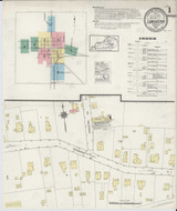 Lancaster Kentucky 1915 - Fire Insurance Index - Old Map Reprint