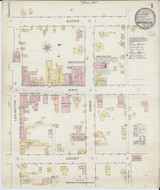 Versailles Kentucky 1886 - Fire Insurance Index - Old Map Reprint