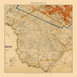 Sullivan County 1911 Custom - Catskills - Old Map Reprint - NY Regionals