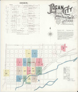 Logan Utah 1900 - Fire Insurance Index - Old Map Reprint