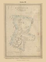 Stoneham, Massachusetts 1830 Old Town Map Reprint - Roads Place Names Massachusetts Archives