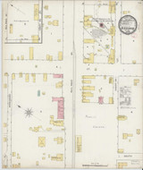 Blackshear Georgia 1895 - Fire Insurance Index - Old Map Reprint