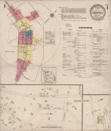 Commerce Georgia 1922 - Fire Insurance Index - Old Map Reprint