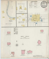 Covington Georgia 1895 - Fire Insurance Index - Old Map Reprint