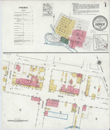 Darien Georgia 1920 - Fire Insurance Index - Old Map Reprint