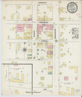 Fort Gaines Georgia 1890 - Fire Insurance Index - Old Map Reprint