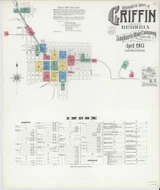Griffin Georgia 1905 - Fire Insurance Index - Old Map Reprint