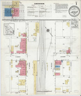 Jesup Georgia 1920 - Fire Insurance Index - Old Map Reprint