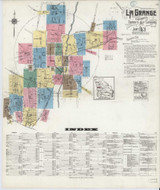 La Grange Georgia 1921 - Fire Insurance Index - Old Map Reprint