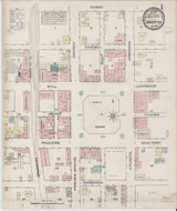 Marietta Georgia 1885 - Fire Insurance Index - Old Map Reprint
