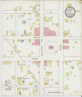 Monticello Georgia 1893 - Fire Insurance Index - Old Map Reprint