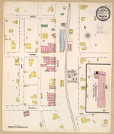 Palmetto Georgia 1900 - Fire Insurance Index - Old Map Reprint