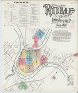 Rome Georgia 1898 - Fire Insurance Index - Old Map Reprint