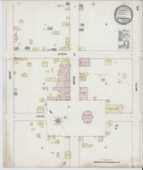 Sparta Georgia 1889 - Fire Insurance Index - Old Map Reprint