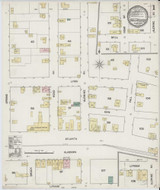 Tallapoosa Georgia 1890 - Fire Insurance Index - Old Map Reprint
