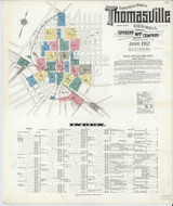 Thomasville Georgia 1912 - Fire Insurance Index - Old Map Reprint