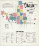 Valdosta Georgia 1911 - Fire Insurance Index - Old Map Reprint
