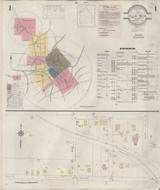 Villa Rica Georgia 1944 - Fire Insurance Index - Old Map Reprint
