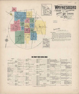 Waynesboro Georgia 1921 - Fire Insurance Index - Old Map Reprint