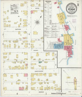 Athens New York 1905 - Fire Insurance Index - Old Map Reprint
