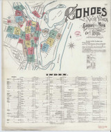 Cohoes New York 1896 - Fire Insurance Index - Old Map Reprint