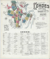 Cohoes New York 1902 - Fire Insurance Index - Old Map Reprint