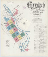Corning New York 1893 - Fire Insurance Index - Old Map Reprint
