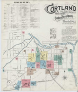 Cortland New York 1892 - Fire Insurance Index - Old Map Reprint