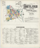 Cortland New York 1915 - Fire Insurance Index - Old Map Reprint