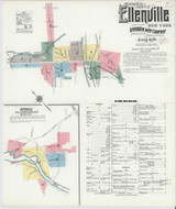 Ellenville New York 1910 - Fire Insurance Index - Old Map Reprint