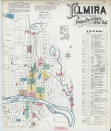 Elmira New York 1892 - Fire Insurance Index - Old Map Reprint