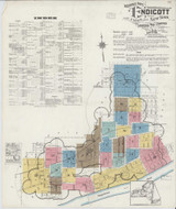 Endicott New York 1918 - Fire Insurance Index - Old Map Reprint