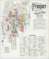 Freeport New York 1910 - Fire Insurance Index - Old Map Reprint
