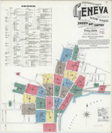 Geneva New York 1909 - Fire Insurance Index - Old Map Reprint