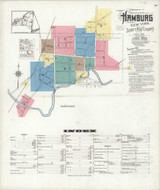 Hamburg New York 1923 - Fire Insurance Index - Old Map Reprint