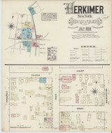 Herkimer New York 1884 - Fire Insurance Index - Old Map Reprint