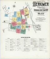 Herkimer New York 1906 - Fire Insurance Index - Old Map Reprint