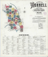 Hornell New York 1909 - Fire Insurance Index - Old Map Reprint