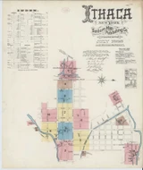 Ithaca New York 1888 - Fire Insurance Index - Old Map Reprint