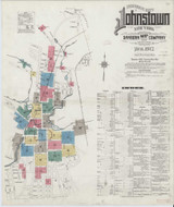 Johnstown New York 1912 - Fire Insurance Index - Old Map Reprint