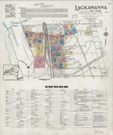 Lackawanna New York 1927 - Fire Insurance Index - Old Map Reprint