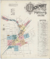 Lockport New York 1886 - Fire Insurance Index - Old Map Reprint